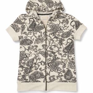 Merona Kids' Black and Cream Floral Hoodie